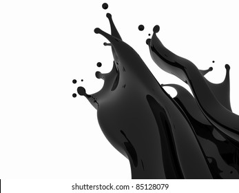 Black Paint Splash