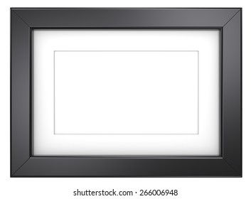 Black Picture Frame. Picture Frame Black, Isolated.