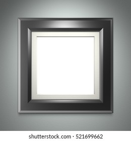 plain black photo frame