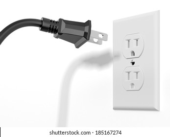 Black Plug And White Socket