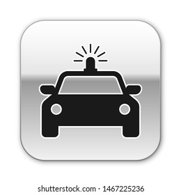 Black Police Car Police Flasher Icon Stock Illustration 1467225236 ...