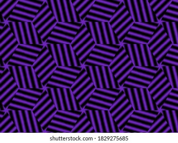 Black And Purple Color Abstract Background With Gradient, Use For Desktop, Wallpaper Or Website Design, Halloween Background,.-Illustration