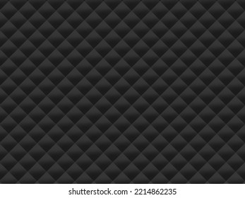 Black Quilted Fabric Background Material.