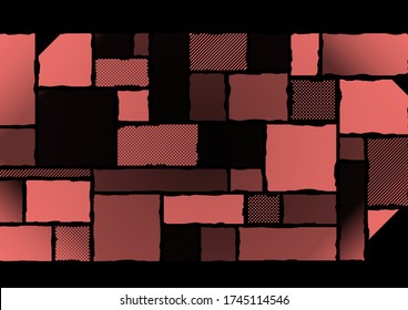 BLACK AND RED BRUSH BACKGROUND. BACK AND RED CREATIVE BACKGROUND.