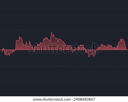Black and red financial graph chart of stock market investment. Crypto, stock and forex business investment trading analysis.