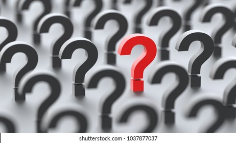 Red Question Mark Rows White Question Stock Illustration 1742898518 ...