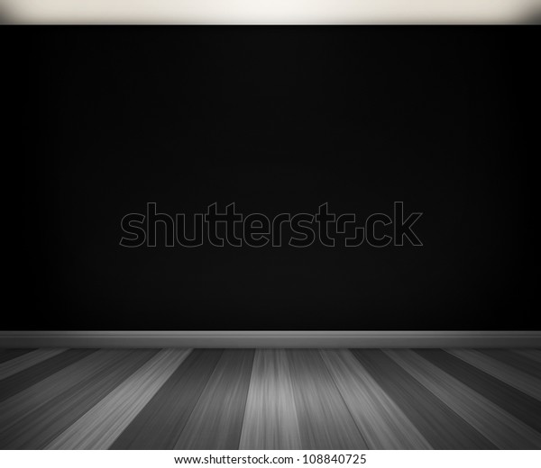 Black Room Background Stock Illustration 108840725