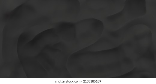 Black Sand Dunes Pattern Background 3d Illustration