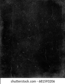 Black Scary Grunge Texture. Dusty Scratched Background.