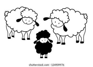 Black Sheep Family Raster Version