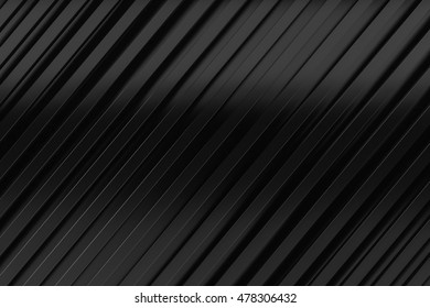 Black Siding Oblique Line Layout Metal Material Background 3d Render