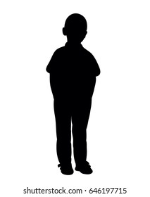 Black Silhouette Boy Childhood Stock Illustration 646197715 | Shutterstock