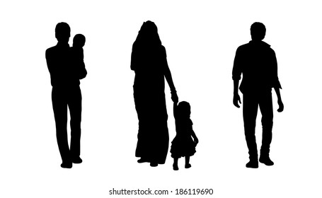 2,780 Indian family silhouette Images, Stock Photos & Vectors ...