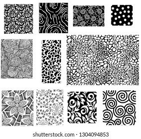 Black Single Color Pattern Stock Illustration 1304094853 | Shutterstock