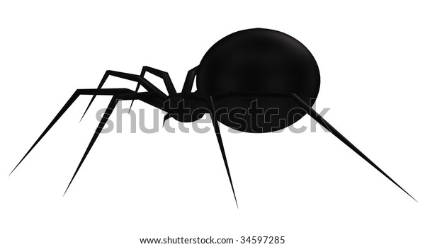 Black Spider Silhouette Stock Illustration 34597285 Shutterstock