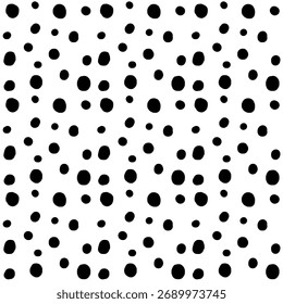 Black splodges in a seamless repeating pattern