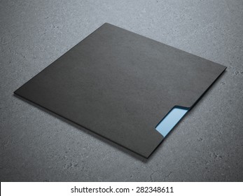 Black Square Envelope