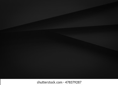 Black Stack Paper Material Layer Background 3d Render