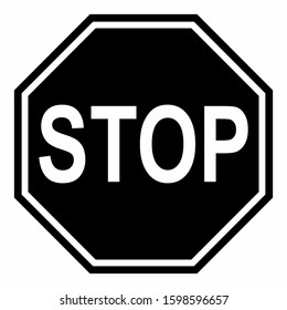 Stop Sign Vector Symbol Safety Sign Stock Vector (Royalty Free ...