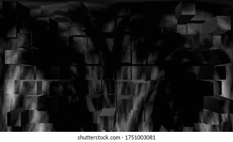 Black stylish square background arch
