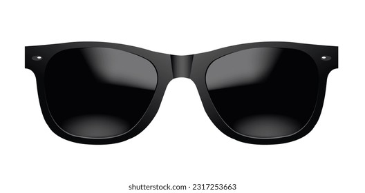 Black Sunglasses And White Background  - Powered by Shutterstock