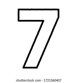 number 7 logo simple number seven stock vector royalty free 1255657720 shutterstock