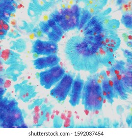 Black Tie Die Spiral. Colorful Color Texture. Circular Art Swirl. Modern Fabric Design. 70s Style. Tye Die Spiral. Blue Color Pattern. Psychedelic Print. Modern Shirt Circle. Tye Dye Spiral.