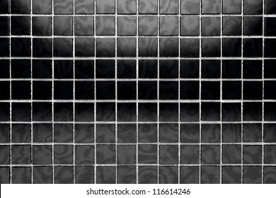 Black Tile Surface Background