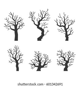 Collection Trees Silhouettes Stock Vector (Royalty Free) 95418748 ...