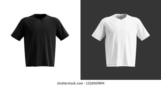Blank White Collar Tshirt Template Front Stock Vector (Royalty Free ...