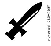 a black vector large sword