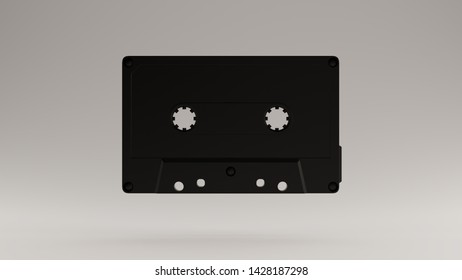 Black Vintage Cassette Tape Front View Stock Illustration 1428187298 ...