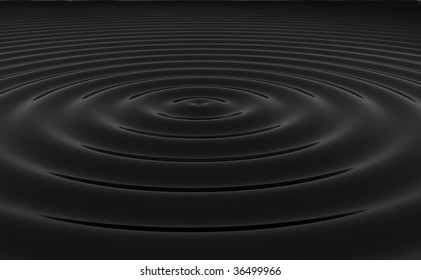 Black Water Or Oil Ripples