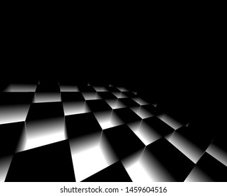 Black And White Abstract Background For Desktop Wallpaper Or Website Design, Template With Copy Space For Text.- Illustration.