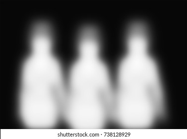 Black and white abstract human shape like background