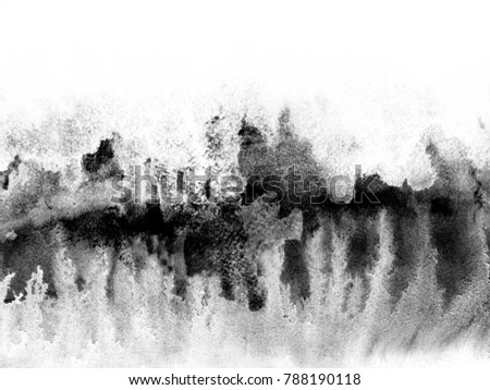 Royalty Free Stock Illustration Of Black White Abstract Painting