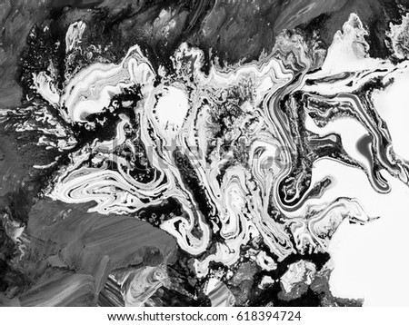 Royalty Free Stock Illustration Of Black White Abstract Painting