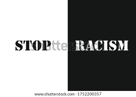 Similar – Stop Racism stoppen Faust