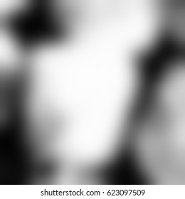 Black and white blurred background.