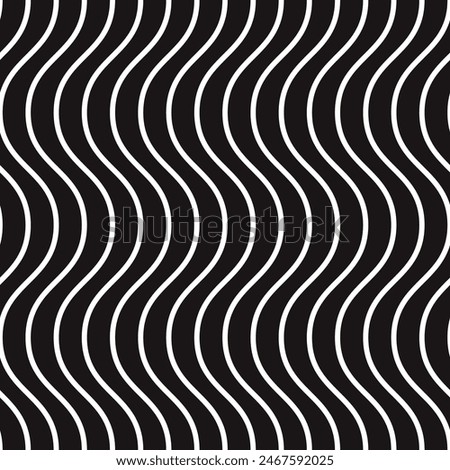 Black and white boho geometric pattern, seamless pattern, digital paper, wavy lines, curves, snazzy, elegant, bohemian, minimalist, repeated background, modern, art, graphic