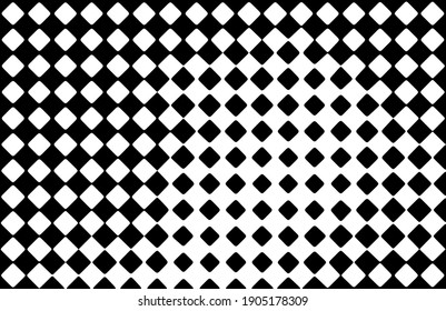 A Black And White Diamond Checker Pattern Design Wallpaper Background