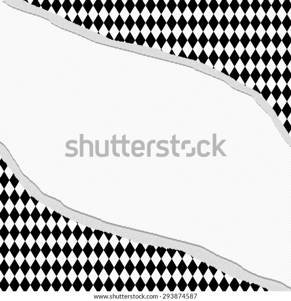 Black and White Diamond Torn\
Background with center for copy-space, Classic Torn Diamond\
Frame