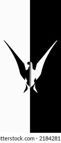 Black And White Eagle Wallpaper For Mobile Devices - Illustration