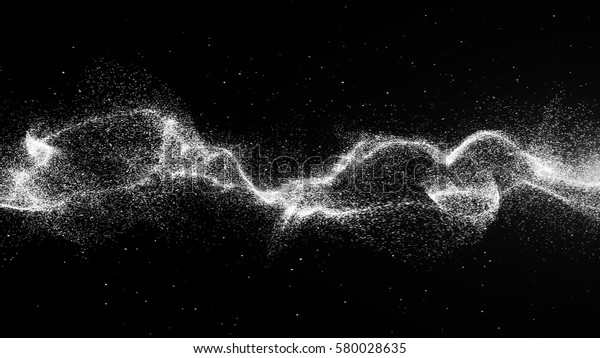 白黒のエネルギー波のグラフィック背景 のイラスト素材