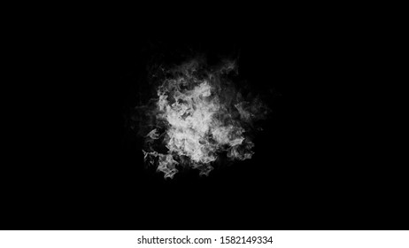 Black and White fire embers on isolated background. Explosion burn flame texture overlays for text or copyspace.