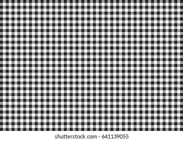 Black And White Gingham Pattern Background