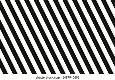 Black And White Hazzard Stripes