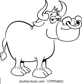 Cartoon Illustration Bull Ring Nose Stock Vector (Royalty Free) 579998998