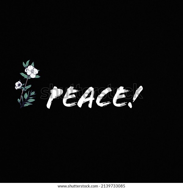 Black White Illustration Showing Concept Peace Stock Illustration ...