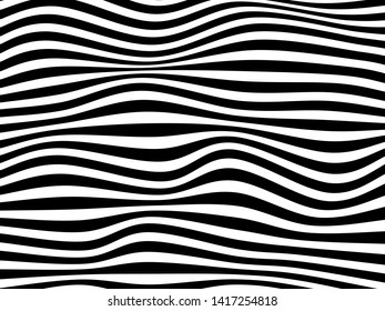 3d Wavy Background Dynamic Effect Black Stock Vector (Royalty Free ...